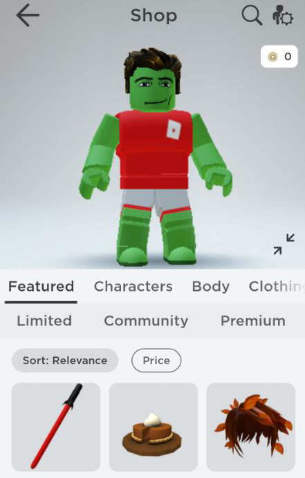 roblox character customizer game